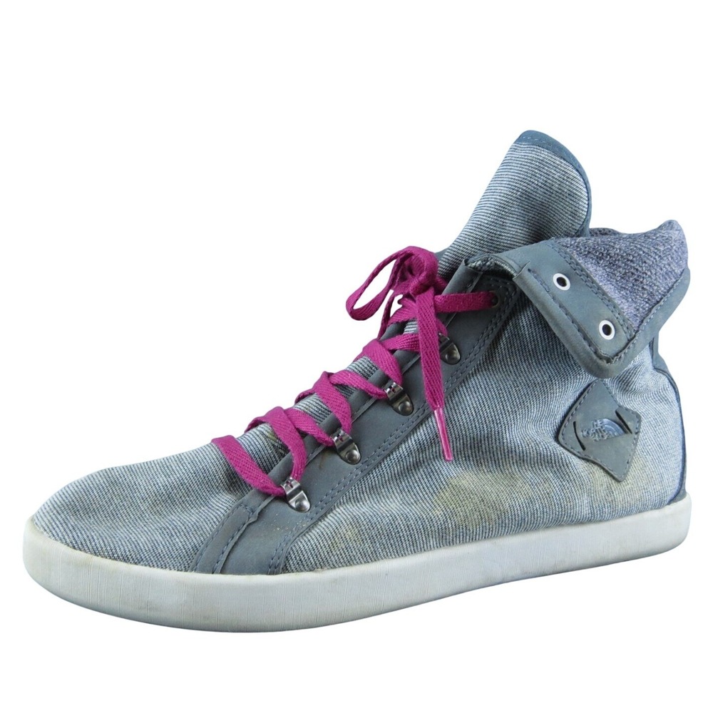 The‎ North Face  Women Chukka Boots Gray Fabric Lace Up Size 10 Medium